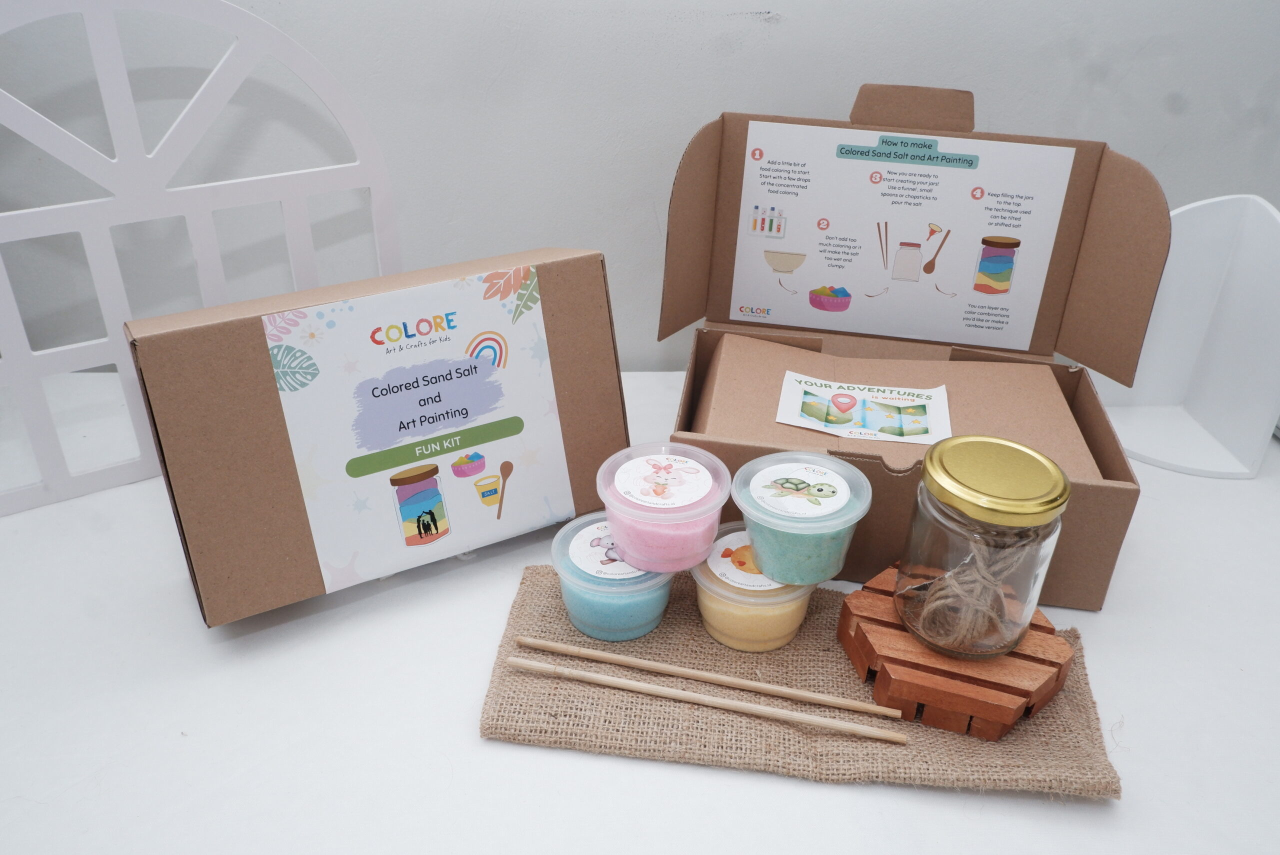 Box Fun Kit Sand Salt Art Painting Box Fun Kit Sand Salt Art Painting