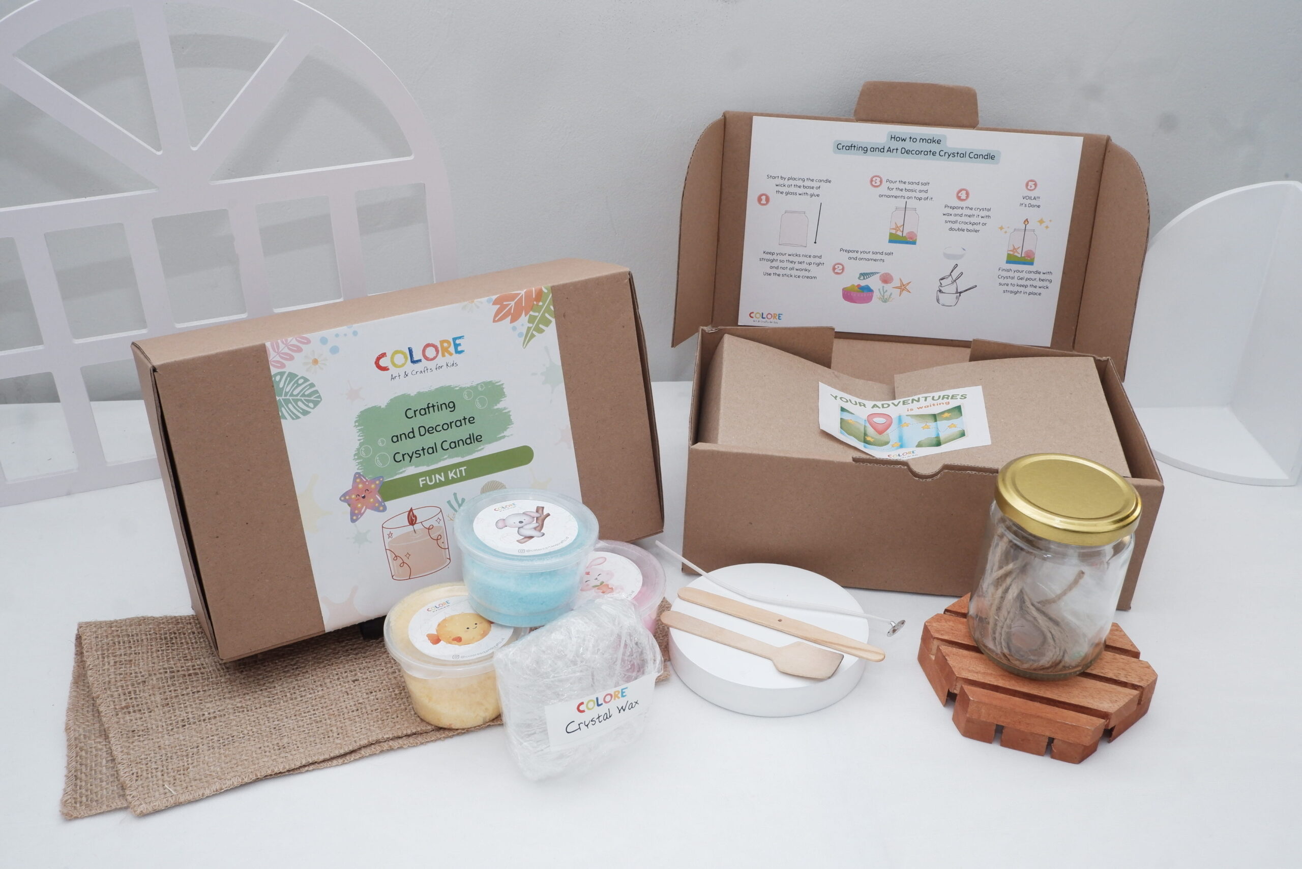 Box Fun kit Crystal Candle